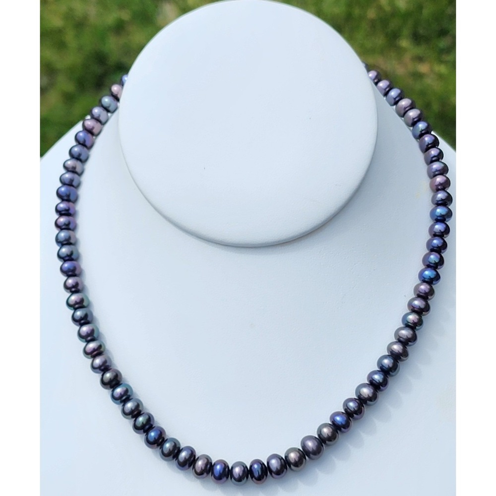 NWT Honora Peacock Freshwater Pearl Oil Slick Necklace Sterling Silver 925 Clasp